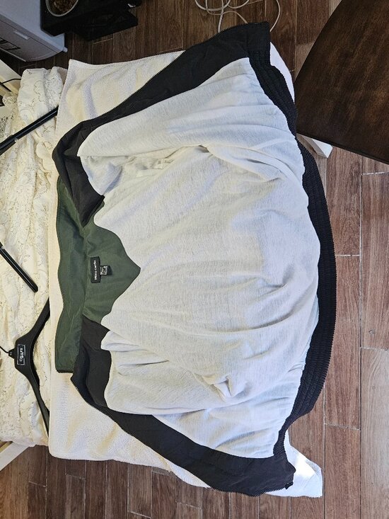 Vintage Pierre Cardin Black Green Windbreaker Jacket SIZE XL - Picture 7 of 8